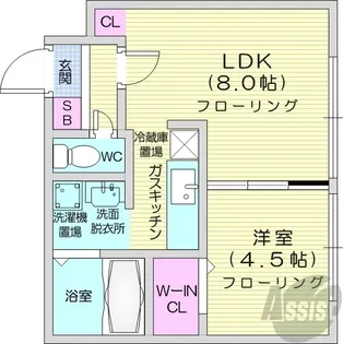 メビウス【4階】の間取り