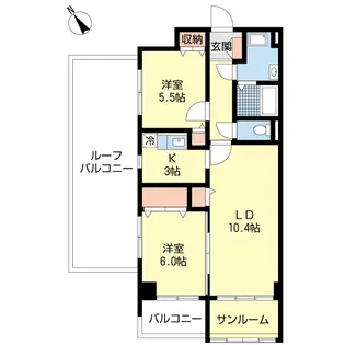 トロン・ド・ラシーヌ【5階】の間取り