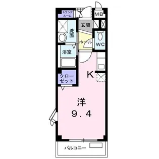 ルビー・ピア【2階】の間取り