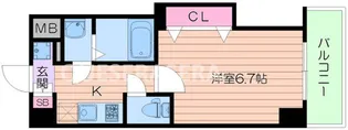 ラグゼ都島北I【8階】の間取り