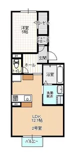 ハートフル新保【3階】の間取り