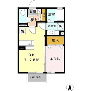 フェリーチェ A【2階】の間取り