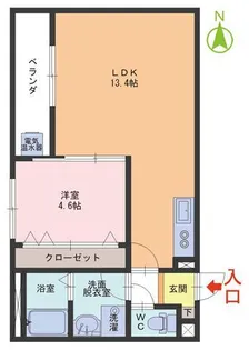 トリプル・エイト【1階】の間取り