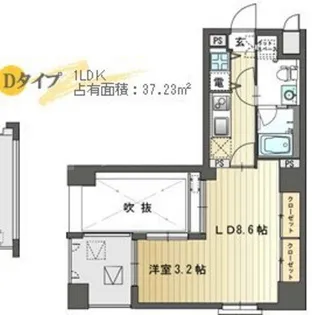 プラスヴァンドームサントル【4階】の間取り