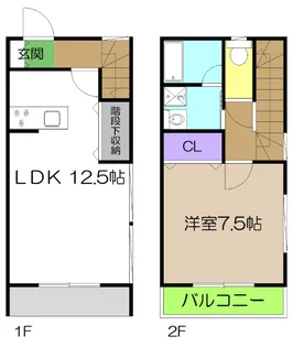 メゾン・ド・フルールIIの間取り