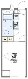 レオパレス箱根ヶ崎新宿坂【2階】の間取り