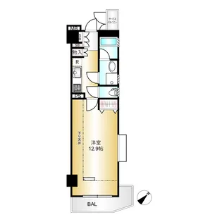 ヴェルアージュ大倉山【4階】の間取り