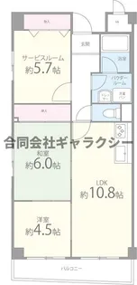 ルミエール南摂津【1階】の間取り
