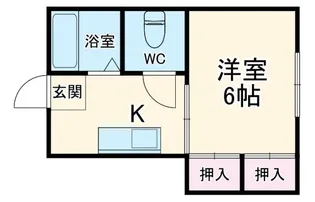 大建コーポ【1階】の間取り