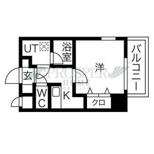 U-ro北巽【9階】の間取り