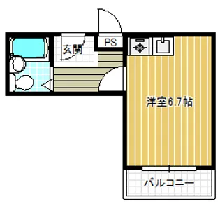 スクエア錦織【3階】の間取り