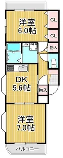 サンライフシンワ【2階】の間取り