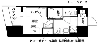 【食事付】レジディア仙台支倉【6階】の間取り