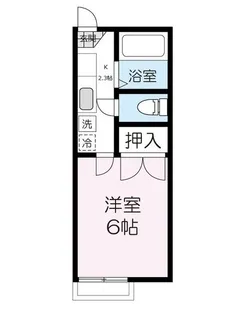 コーポサンシャイン【2階】の間取り