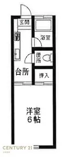 第一花村コーポ【2階】の間取り