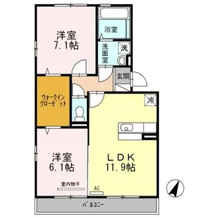 シナモンリッジ南II【2階】の間取り