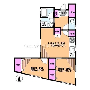 北千束ハウス【1階】の間取り