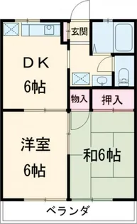 コーポ石田【1階】の間取り