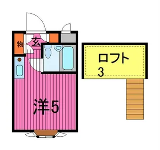 ベルシティ川口1号棟【2階】の間取り