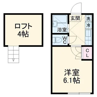 ラ・メール溝の口【2階】の間取り