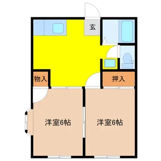 グランディア川島【1階】の間取り