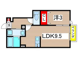 プレジオ三百人町【1階】の間取り