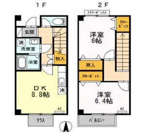 ベラみなみ野【2階】の間取り