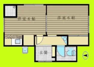 天野荘【1階】の間取り
