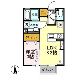 アドバンス【2階】の間取り