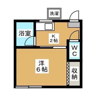 フラッツK【2階】の間取り