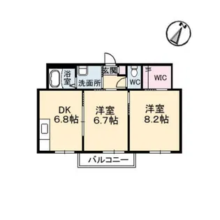 ベノア【2階】の間取り