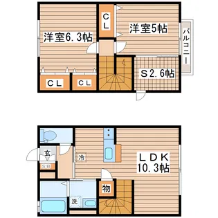 メゾン鈴亀の間取り