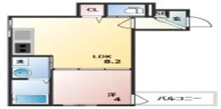 GRANDIR淡路駅【1階】の間取り
