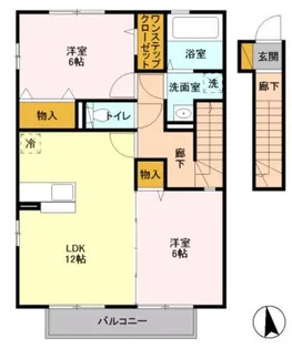 クレーネー【2階】の間取り