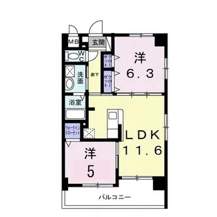 グレース パグーロF【2階】の間取り