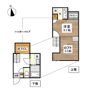 ADC熊本駅西SR【1階】の間取り