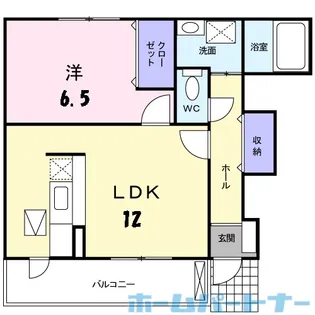 セント・フローラ B【1階】の間取り