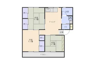 嶺ハイツ【1階】の間取り