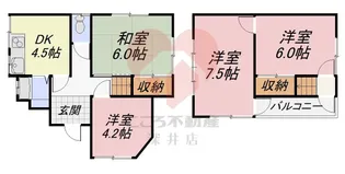 大阪府堺市西区上野芝向ヶ丘町3【一戸建】の間取り