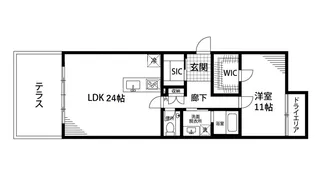 diciotto TSUKIGAOKAの間取り