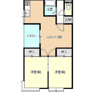 OCTETアオヤマ【2階】の間取り