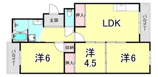 荒木マンション【1階】の間取り