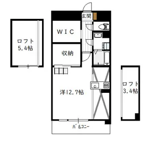 1Rの間取り画像