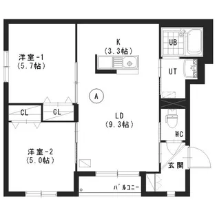 グラン・フィーノ南麻生【2階】の間取り