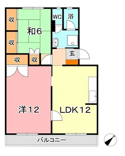 ベルメゾン三宅【3階】の間取り