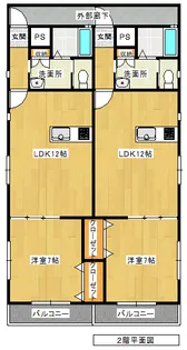 カーサルナ・アンリ【2階】の間取り