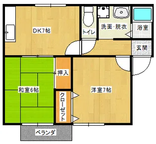 ロイヤルガーデン見次【2階】の間取り