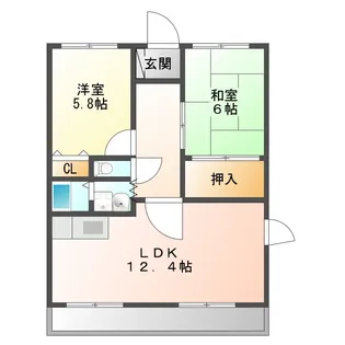 プレシアス中央【3階】の間取り