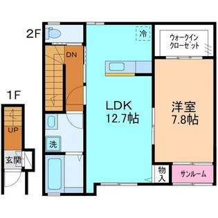 アシーラ水辺【2階】の間取り