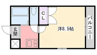 滝野社レジデンス【1階】の間取り